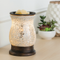 Preview: Candle Warmers elektrische Duftlampe - REFLECTION silber Mosaik Glas