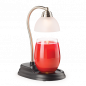 Preview: Candle Warmers AURORA Lampe für Duftkerzen im Glas schwarz-silber