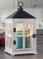 Preview: Candle Warmers HOLZ Laterne für Kerzengläser elektrisch washed white