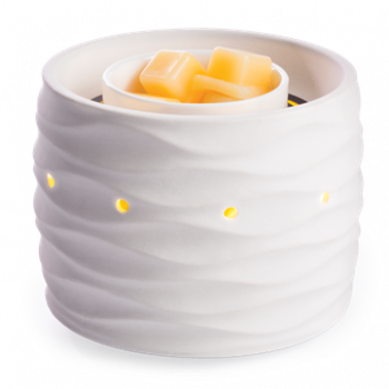 Candle Warmers elektrische Duftlampe mit Ventilator Porzellan weiss - HARMONY