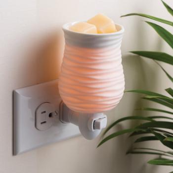Candle Warmers HARMONY weiß Porzellan Duftlampe für die Steckdose elektrisch