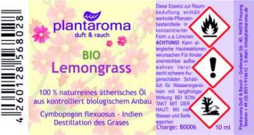 Ätherisches Duftöl Lemongrass BIO