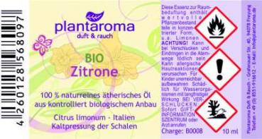 Ätherisches Duftöl Zitrone BIO