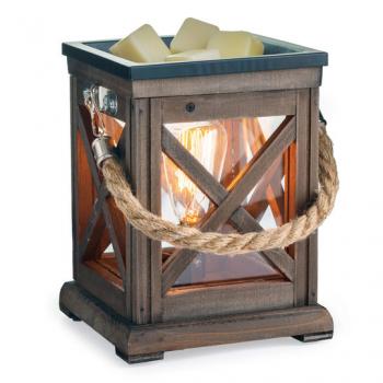 CANDLE WARMERS WALNUT & ROPE Edison Bulb Duftlampe elektrisch