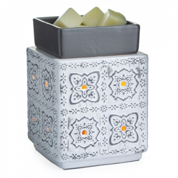 CANDLE WARMERS MODERN COTTAGE Duftlampe elektrisch antik weiß aus Keramik