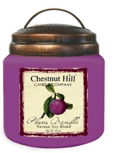 CHESTNUT HILL 2 Docht Duftkerze PLUM VANILLA 450g
