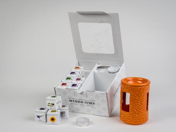 Geschenkbox Scented Cubes 160 orange